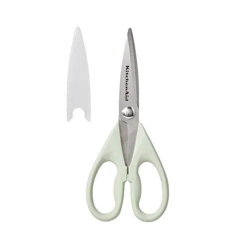 Vista 8 de KitchenAid Tijeras de cocina multiusos con funda protectora, tijeras de acero inoxidable duraderas, aptas para lavavajillas, mango cómodo de agarre