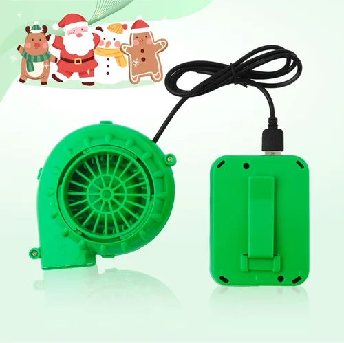 Vista 6 de XIHIRCD Ventilador inflable para disfraz, mini ventilador portátil con enchufe USB y funda de batería, ventilador inflable para traje inflable