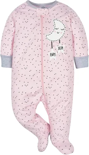 Vista 4 de Gerber Paquete de 4 mamelucos Sleep 'N Play para bebé niña