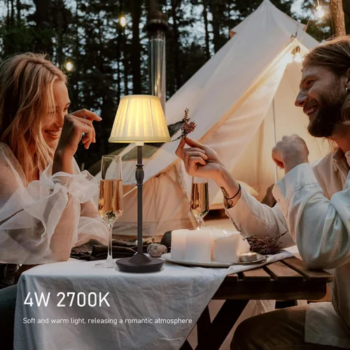 Vista 7 de Cordless LED Touch Lamp with Dimmer Portable Small Table Lamp, 18" 2700K Rechargeable Battery Light for Bedside, Dining Room, Bedroom Lamp, Patio