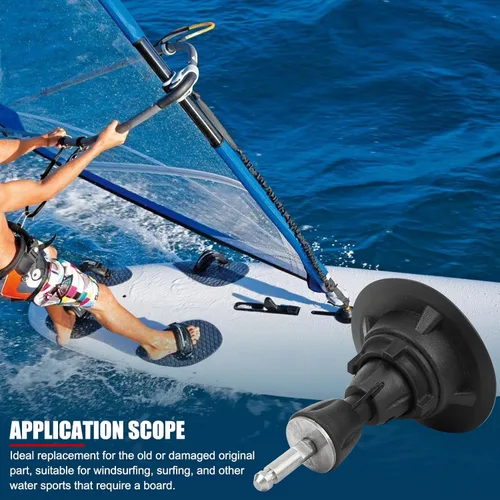 Vista 5 de EVTSCAN Base de mástil de windsurf ajustable, junta universal de rotación de 360 grados, para equipo de windsurf, mástil, pluma de vela y tabla