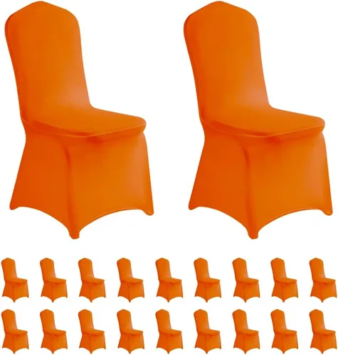 Vista 18 de LZY 6 piezas Fundas de Silla de Spandex Elásticas Fundas Deslizables para Fiestas de Boda, Fundas de Decoración de Sillas de Comedor y Banquete Negro