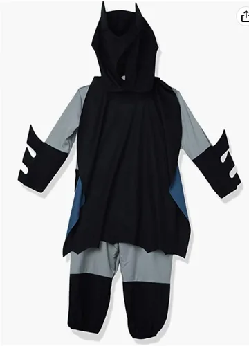 Vista 3 de Rubie's Disfraz infantil de Batman, Gris