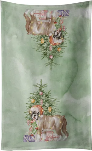 Vista 37 de Caroline's Treasures Toalla de cocina Christmas English Bulldog #2, 15 X 28, multicolor