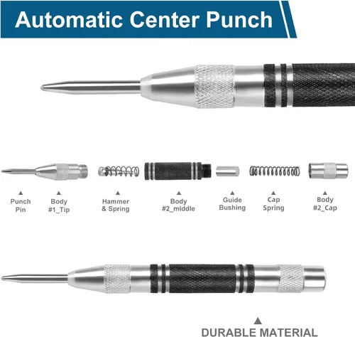 Vista 2 de 2 perforadores centrales automáticos de alta resistencia, perforador de agujero central de acero de alta calidad de 5 pulgadas, herramienta