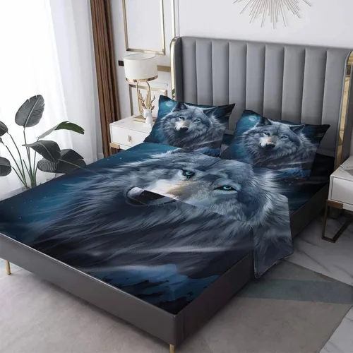 Vista 23 de Bear Sheets - Juego de sábanas de tamaño individual, sábanas de microfibra suave con bolsillo profundo y patrón sin arrugas, 3 piezas