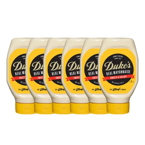 Vista 11 de Duke's Botella exprimible de mayonesa con sabor a tocino y tomate, ahumada y salada, 14 onzas (paquete de 1)