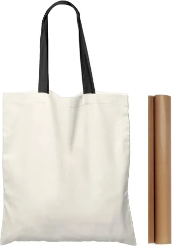 Vista 15 de NPBAG Paquete de 5 bolsas de algodón rosa bebé de 15 x 16 pulgadas, bolsas de tela a granel en blanco con 1 hoja de teflón de PTFE