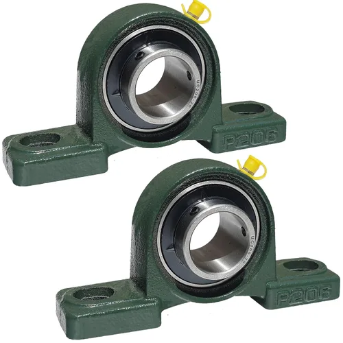 Vista 8 de Paquete de 2 UCP201-8 Rodamientos de Bloque de Almohada - Rodamientos de Bloque de Almohada Montados de 1/2" Base de Hierro Fundido Sólido