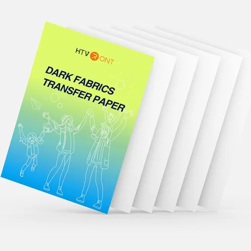 HTVRONT Vinilo de transferencia de calor imprimible para tela oscura, 6 hojas de papel de transferencia de calor de 8.5 x 11 pulgadas para camisetas
