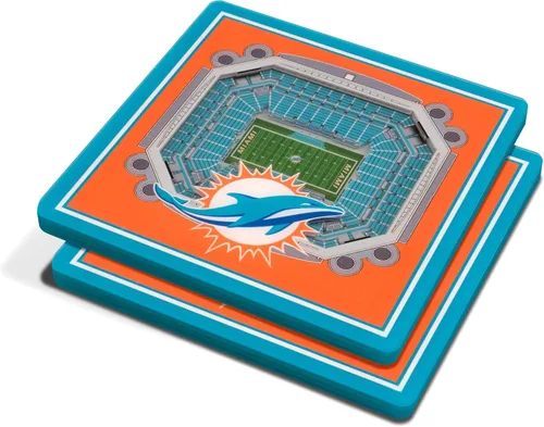 Vista 24 de YouTheFan Posavasos 3D con vista del estadio de los San Francisco 49ers de la NFL, Levi's Stadium