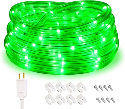Vista 8 de Cuerda de luces, tira de iluminación impermeable conectable de 16 pies, 4000 K, color blanco natural, iluminación ambiental para interiores