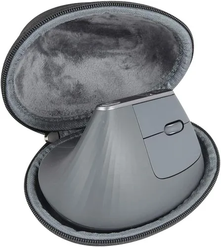 Vista 8 de Funda de viaje rígida Hermitshell para ratón Logitech Lift Left Vertical Ergonómico (Negro, Funda para Lift Left Vertical)