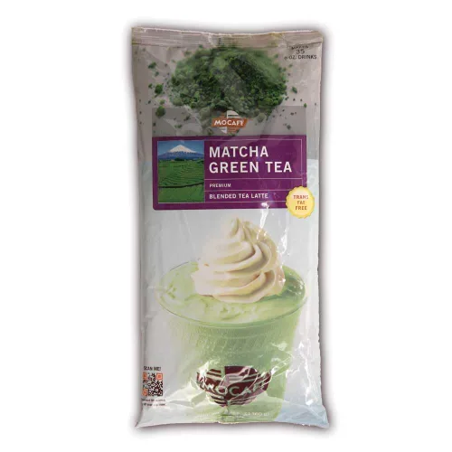 Vista 2 de Mocafe Matcha Green Tea Latte, bolsa de 3 libras, 4 por caja.