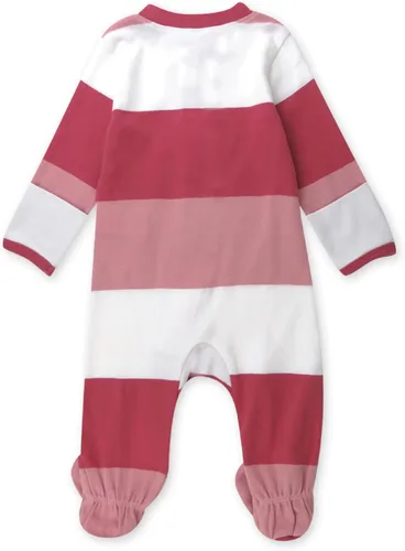 Vista 5 de HonestBaby Pijama de una pieza con pies para dormir y jugar, con cremallera frontal, 100% algodón orgánico para niñas