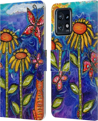 Vista 19 de Head Case Designs Officially Licensed Wyanne Quiet Nature 2 Leather Book Wallet Case Cover Compatible with Motorola Moto Edge 40 Pro