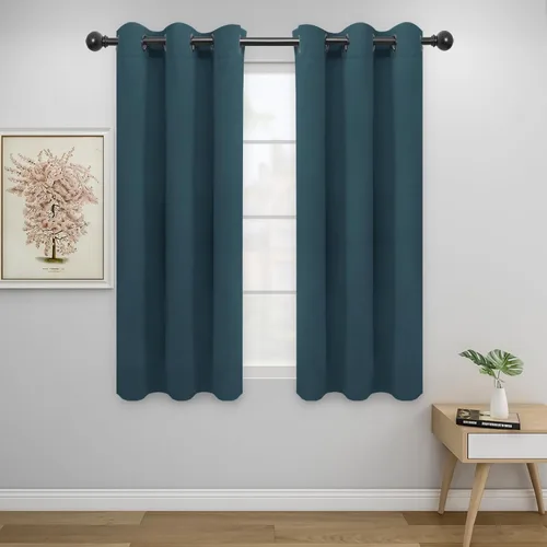 Vista 199 de Easy-Going - Cortinas opacas para dormitorio, aislamiento térmico sólido con ojales, cortinas de ventana para reducción de ruido, cortinas