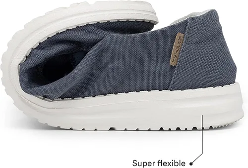 Vista 4 de Hey Dude - Mocasines Wendy con agujetas para mujer, cómodos y ligeros, variedad de tamaños