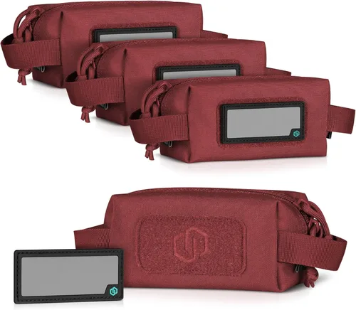 Vista 16 de Savior Equipment Paquete de 4 bolsas tácticas Loose Sacs, para munición de armas de fuego, con parches de identificación incluidos, funda blanda