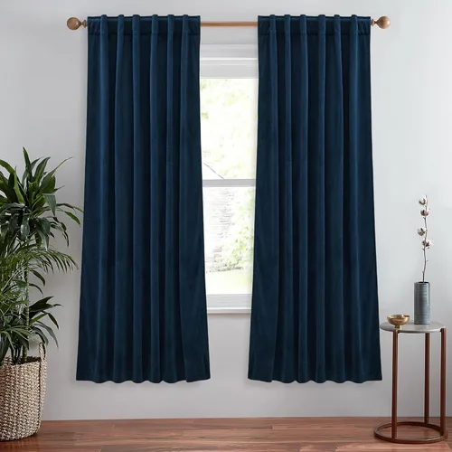 Vista 80 de StangH Cortinas de Terciopelo 42x84 pulgadas Beige Camello Oscurecedoras Resistentes al Calor Cobertura de Ventana Aplastadas Decoración del Hogar