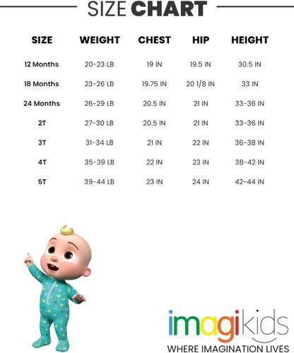 Vista 6 de CoComelon JJ Cody Nina - Paquete de 2 camisetas para bebés y niños pequeños