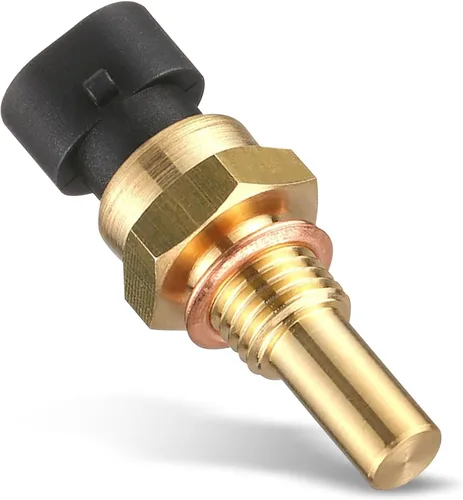 1 sensor de temperatura del refrigerante del automóvil, 2 pines duradero, reemplazo de ajuste directo para 15404280 12191170 60811520 12608814,