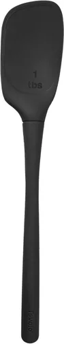 Tovolo Flex Core - Cuchara profunda de silicona con cabeza en ángulo para revolver, recoger y servir, apta para lavavajillas, sin BPA, resistente al