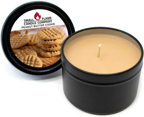 Vista 15 de Vela de soja natural hecha a mano de Small Flame Candle Company (vainilla frambuesa negra)