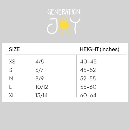 Vista 4 de Generation Joy Camisas de manga larga para niñas, tallas 10-12, 8-9, 6-7, 4-5 y 14
