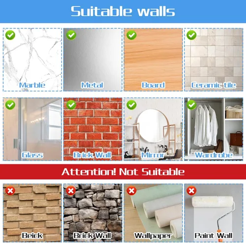 Vista 6 de Tyqour 20 ganchos de pared adhesivos resistentes, transparentes, autoadhesivos, extraíbles, sin daños para colgar en ventanas, cocina, gabinetes