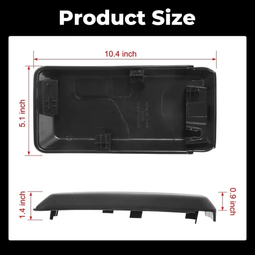 Vista 5 de KARPAL Almohadillas de parachoques delanteros, tapas de extremo, cubiertas de inserción Compatible con Ford F150 2018 2019 2020 Reemplaza