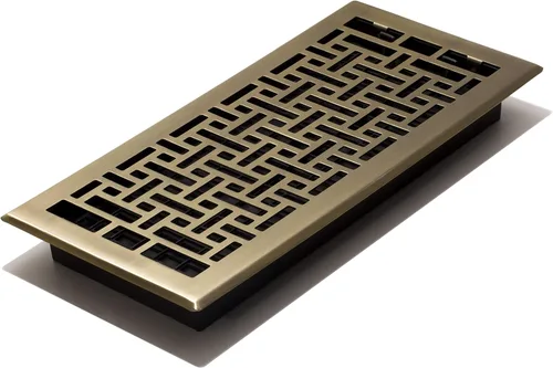 Vista 29 de Decor Grates Registro de suelo oriental AJH212-RB, 2 x 12 pulgadas, acabado de bronce frotado