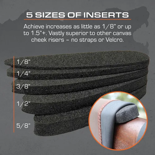 Vista 3 de Beartooth Comb Raising Kit 2.0 Mejora la precisión Neopreno Reduce el retroceso Fabricado en Estados Unidos