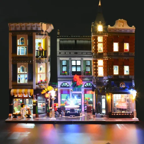 Vista 9 de LIGHTAILING Luz LED para Lego 10293 Santa's Visit Bloques de Construcción Modelo Versión de Control Remoto – No Incluido El