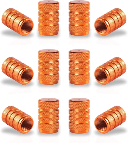 Vista 8 de SINGARO 12 tapas de vástago de válvula de neumático, accesorios exteriores de automóvil, cubierta de válvula de aleación de aluminio universal