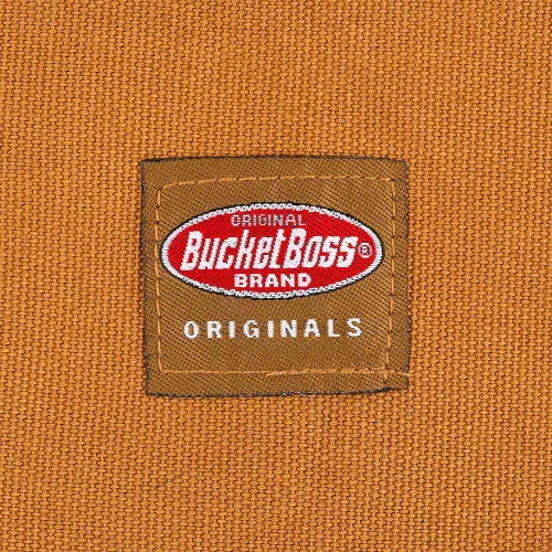 Vista 6 de Bolsa de herramientas Bucket Boss para hombres, ajustable, bolsa de herramientas de trabajo, marrón, 16 bolsillos EE. UU