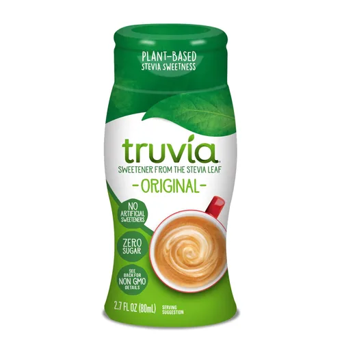 Vista 14 de Truvia Edulcorante líquido sin calorías de la hoja de stevia, botella de 2.7 onzas líquidas, sabor a caramelo (paquete de 1)