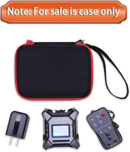 Vista 6 de LTGEM - Funda rígida de EVA para grabadora de campo profesional Zoom F3, bolsa de almacenamiento protectora de viaje
