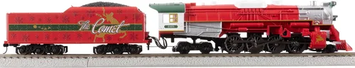 Vista 7 de Lionel The Comet Christmas Freight - Juego de tren eléctrico con control remoto