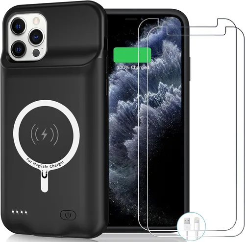 Vista 14 de Funda de carga inalámbrica para iPhone 11, 10000 mAh de alta capacidad, portátil, recargable, funda protectora de carga inalámbrica compatible
