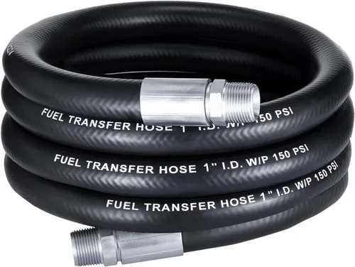 Vista 6 de EVIL ENERGY Manguera de transferencia de combustible de 1 pulgada de 10 pies, manguera de combustible agrícola para dispensar biodiesel de queroseno