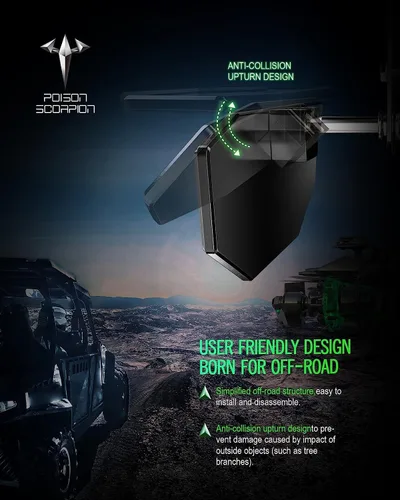 Vista 7 de POISON SCORPION Espejo retrovisor UTV, Maverick X3 CNC Centro Espejo Retrovisor Accesorios 13356-12533 Compatible con Maverick X3 XRS XDS Max Turbo