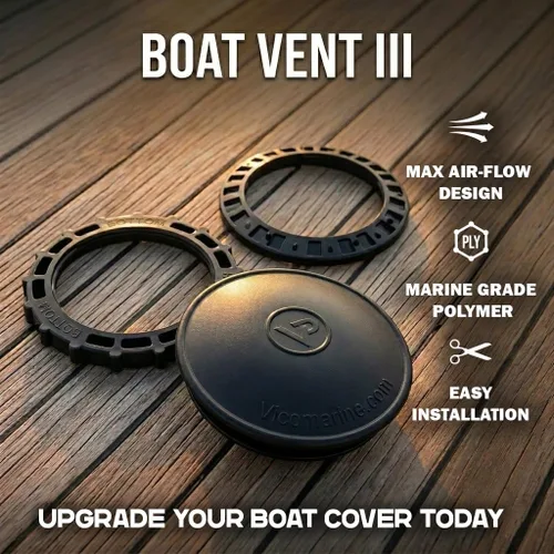 Vista 9 de Vico Marine. Mástil de apoyo + respiradero Boat Vent 3 + base de mástil