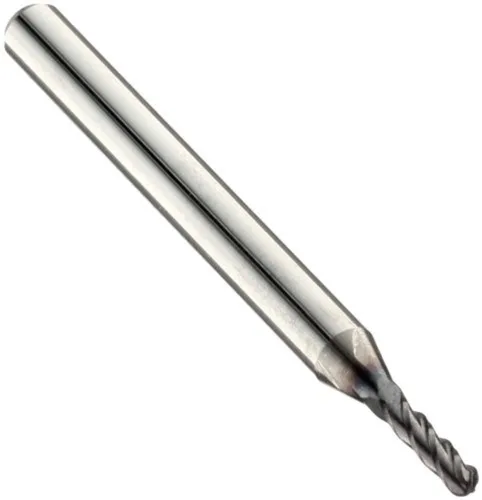 17006153 Fresa de punta de bola de carburo, pulgadas, acabado TiAlN, corte de desbaste y acabado, hélice de 30 grados, 4 flautas, longitud total de