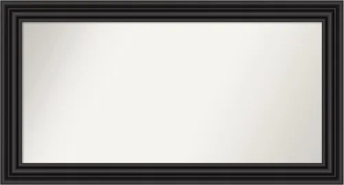 Vista 626 de Amanti Art Espejo personalizado, espejo de baño negro puente, espejo de pared o espejo de tocador de baño sobre el fregadero (26 x 26 pulgadas)
