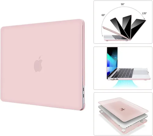 Vista 4 de EooCoo Funda rígida compatible con MacBook Air de 13.3 pulgadas M1 Chip 2021-2018 con pantalla Retina, funda protectora de plástico Air de 13.3