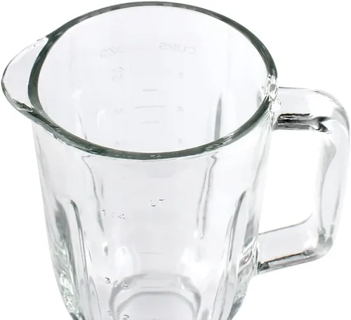 Vista 4 de Piezas de repuesto Tarro de vidrio de 5 tazas con tapa, compatible con BLACK&DECKER Licuadora de 10 velocidades BL2010BPA/BL2010BP