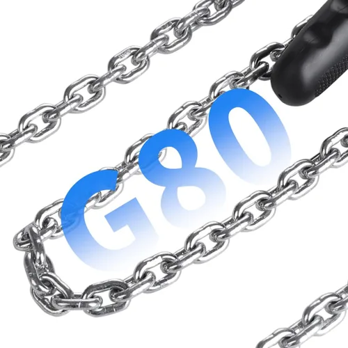 Vista 6 de Abrazadera de haz vertical de 4400 libras (2 toneladas) límite de carga de trabajo y mini polipasto de cadena de palanca de 1/2 tonelada 1100 libras