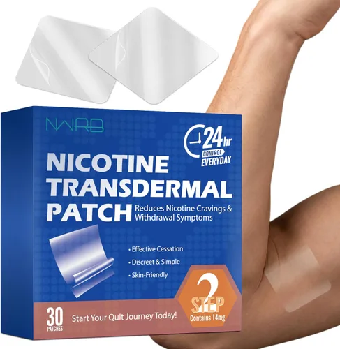 Vista 9 de Nicotine Quit Smoking Patches, 7mg Stop Smoking Aids Patches, Helping Quit Patch, Easy & Effective Anti-Stickers, 30 Count Quit Smoking Stickers