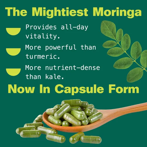 Vista 6 de KULI KULI Cápsulas orgánicas de moringa pura, 60 CT